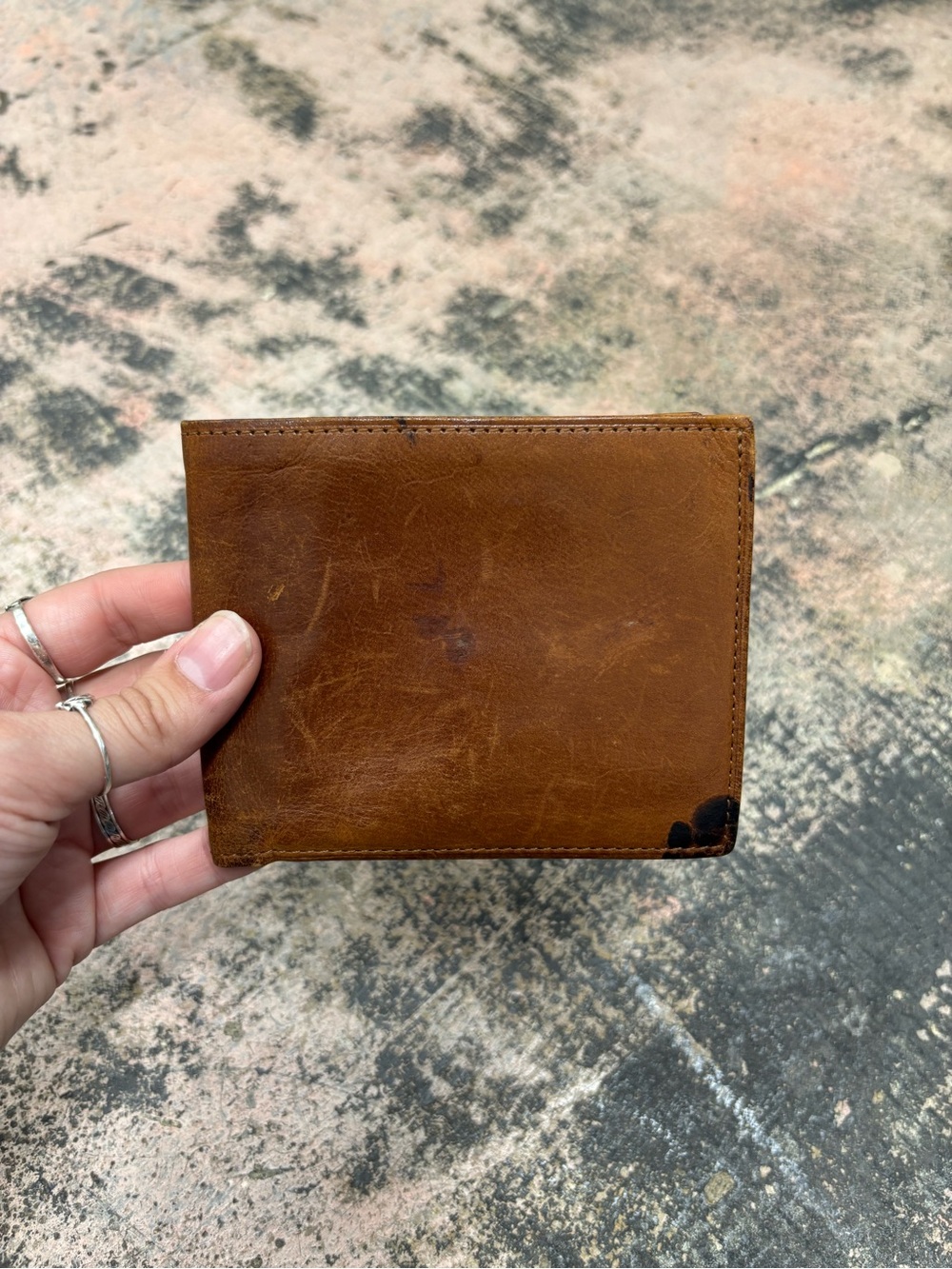 Vintage Coach Brown Leather Bifold Wallet